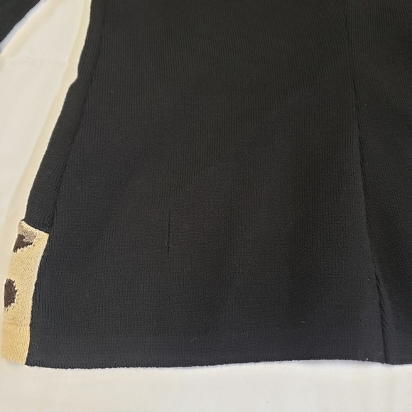 🆕️ Blumarine Sweater Leopard Print Size 44 Medium - Picture 8 of 8